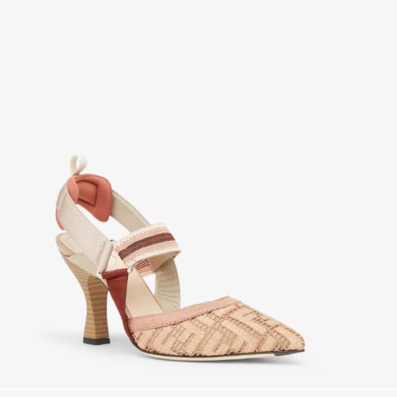 Fendi Colibri Pointed Toe Slingback Pump (Women) - 41 - Picture 2 of 13